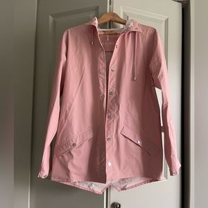 RAINS Women's Rain Coat in Pink size XXS/XS